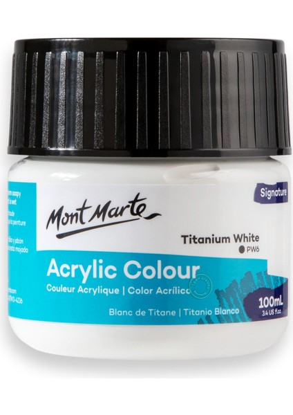 Akrilik Renkli Boya Signature 100 ml Titanium White