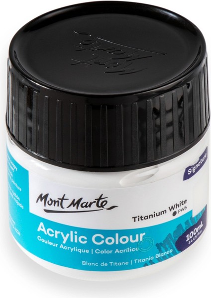 Akrilik Renkli Boya Signature 100 ml Titanium White