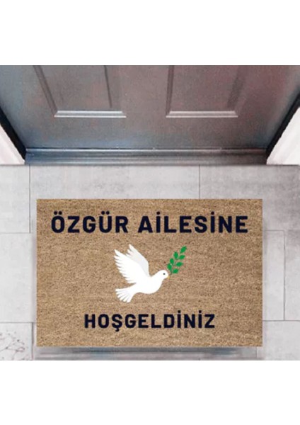 Dijital Baskı Kişiye Özel Iç Kapı Dekorasyon Paspas P-2448