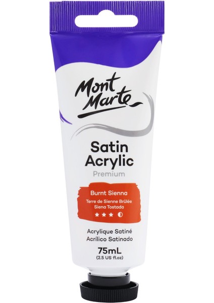 Saten Akrilik 75 ml Burnt Sienna