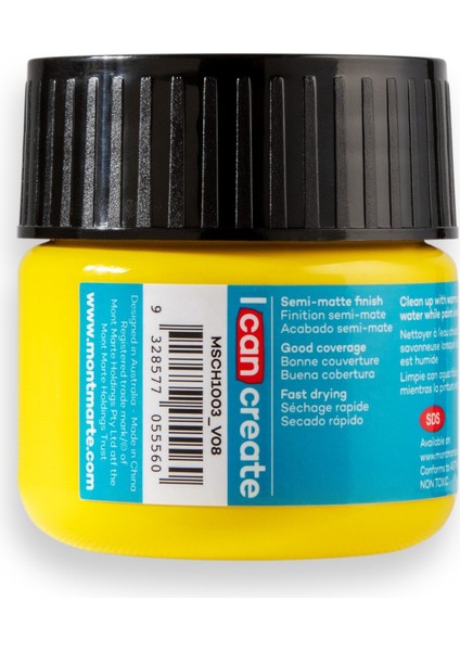 Akrilik Renkli Boya 100 ml Soluk Sarı fiyatları