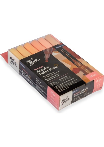 mm Portre Akrilik Boya Kalemi Geniş Uçlu 12'li Signature fiyatları