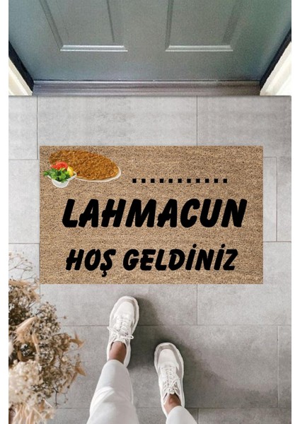 Dijital Baskı Kişiye Özel Iç Kapı Dekorasyon Paspas Lahmacuncu Ko-134661