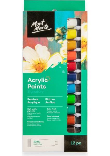 Boya Seti 12 Parça x 12 ml