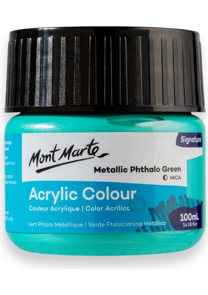 Renkli Boya Signature 100 ml Metallic Phthalo Green