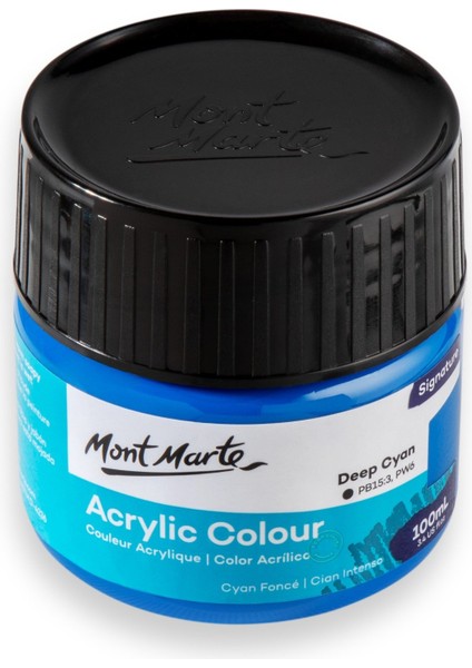 Renkli Boya Signature 100 ml Deep Cyan modelleri