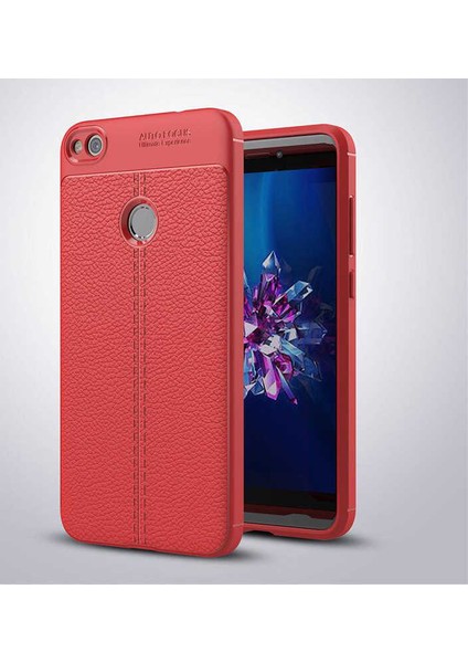 Huawei P9 Lite Mini Uyumlu Kılıf Deri Silikon Yüzey Darbe Korumalı Soft Yapı Case Cover Çiziklerden Kirden ve Darbeden Korumalı Kılıf
