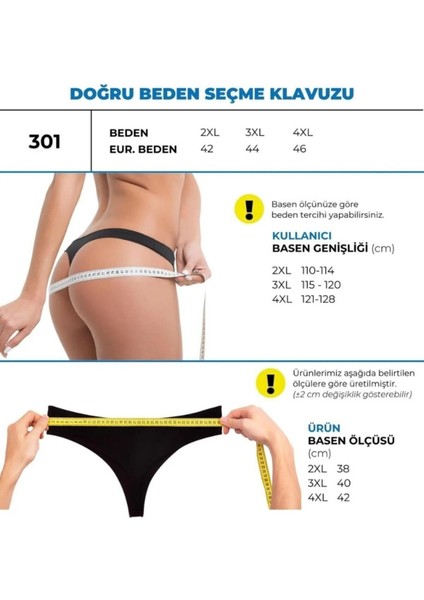 Kadın Pamuklu Bato Tanga Külot, Büyük Beden - 5 Adet Beyaz (2xl, 3xl, 4xl)