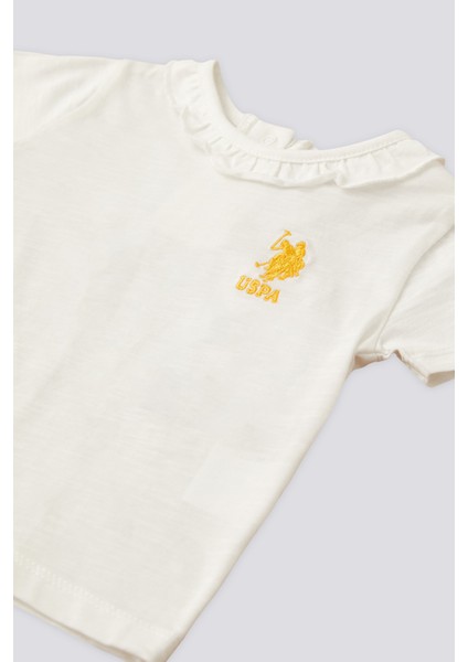 U.S. Polo Assn. Kız Bebek Krem Pijama Takım 50303761-VR071