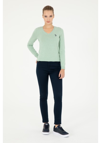 Kadın Lacivert Pantolon (Kanvas-Chino) 50290854-VR033