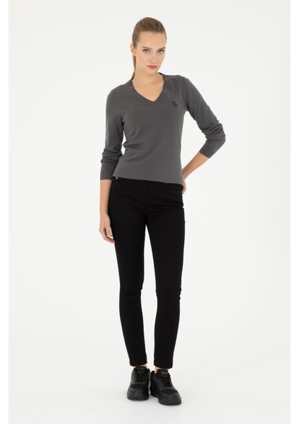 Kadın Siyah Pantolon (Kanvas-Chino) 50290854-VR046 modelleri