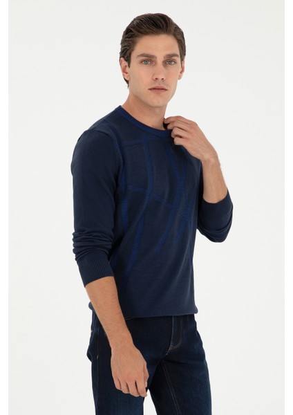 Erkek Lacivert Kazak /Triko 50292869-VR033