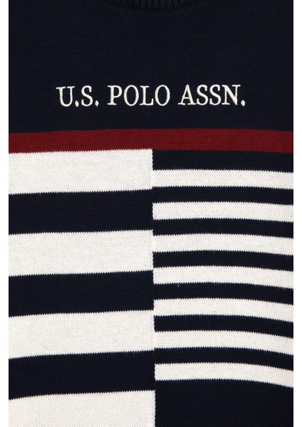 U.S. Polo Assn. Erkek Çocuk Lacivert Triko Kazak 50293025-VR033