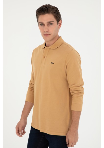 U.S. Polo Assn. Erkek Camel Sweatshirt 50295169-VR015