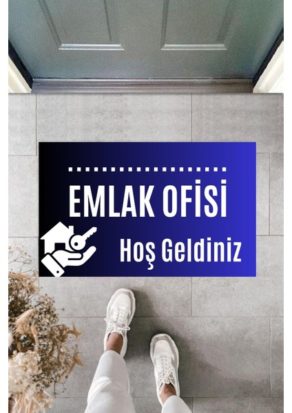 Dijital Baskı Kişiye Özel Iç Kapı Dekorasyon Paspas Emlak 12 Ko-134537