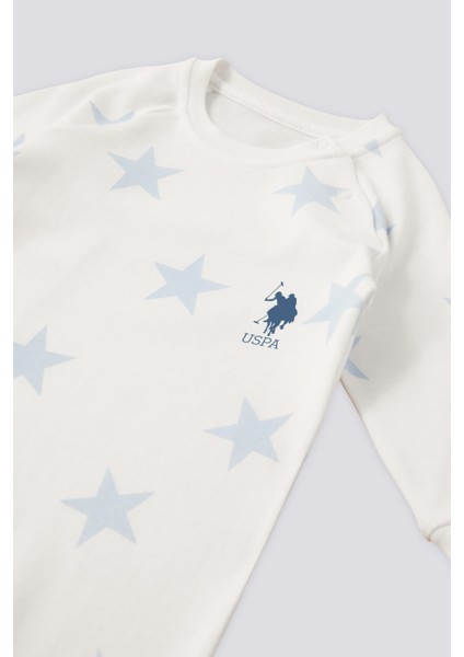 U.S. Polo Assn. Erkek Bebek Krem Pijama Takım 50302010-VR071