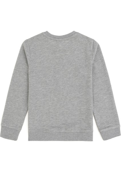 U.S. Polo Assn. Erkek Çocuk Gri Melanj Sweatshirt 50293474-VR086