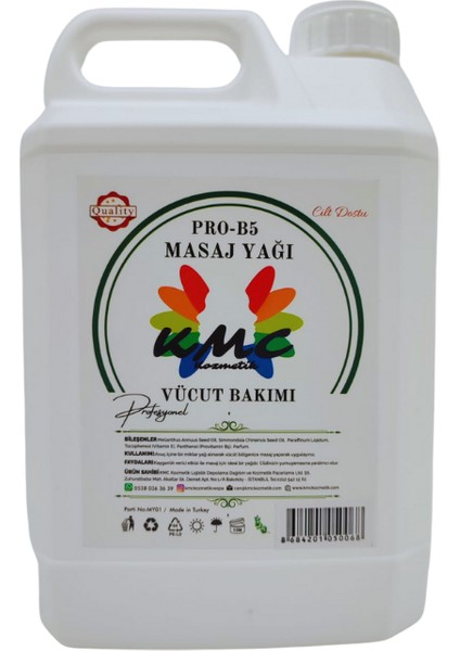 Aromaterapi Masaj Yağı Yeşilçay Aromalı 5 lt