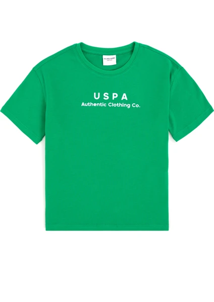 U.S. Polo Assn. Erkek Çocuk Elma Yeşili Basic T-Shirt 50295983-VR020