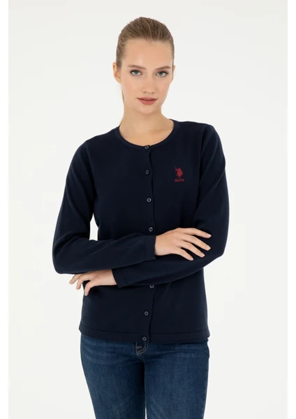 U.S. Polo Assn. Kadın Lacivert Triko Hırka 50293537-VR033