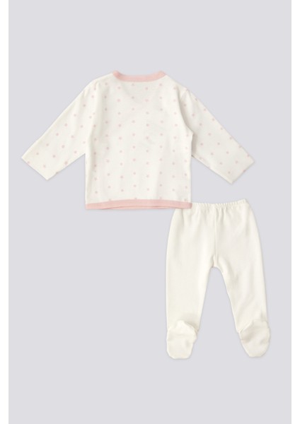 Kız Bebek Krem Pijama Takım 50303480-VR071