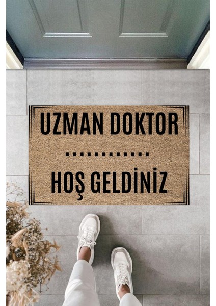 Dijital Baskı Kişiye Özel Iç Kapı Dekorasyon Paspas Uzman Doktor Ko-134583