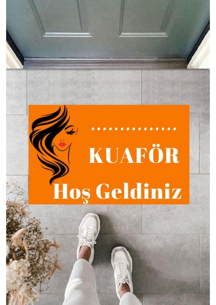 Dijital Baskı Kişiye Özel Iç Kapı Dekorasyon Paspas Kuaför 1 Ko-134618