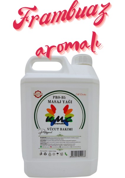 Aromaterapi Masaj Yağı Frambuaz Aromalı 5 lt