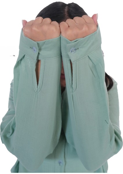 Si&su Müslin Kumaş Kadın Rahat Kesim, Oversize, Salaş Gömlek