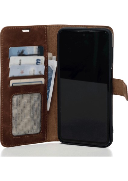 Apple iPhone 11 Hakiki Deri Cüzdanlı Kapaklı Kaliteli Lüks Kılıf