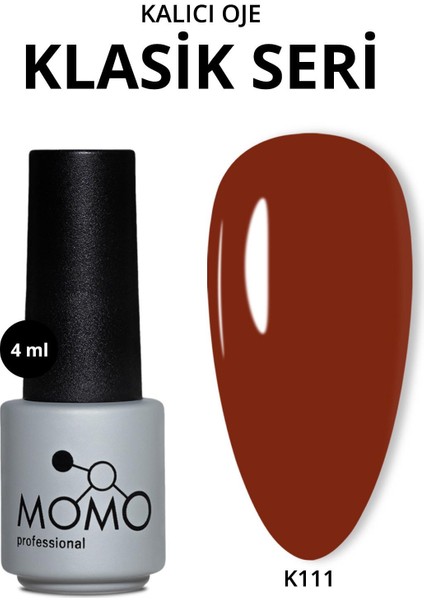 Kalıcı Oje K111, Kiremit Rengi, 4 ml