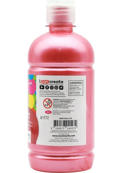Poster Boyası 500 ml Metallic Coral