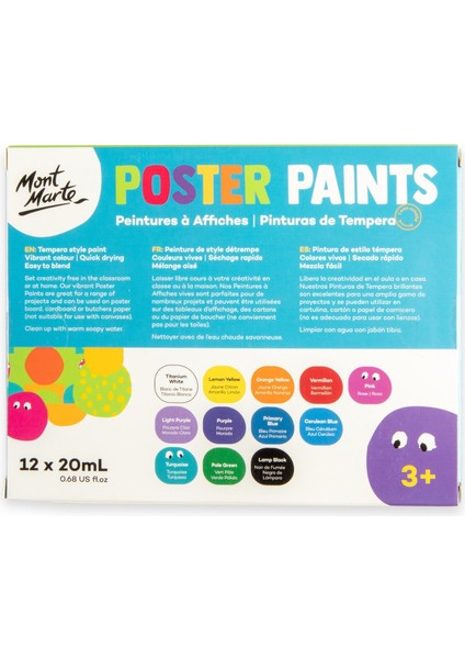 Poster Boya Seti 12 x 20 ml fiyatları