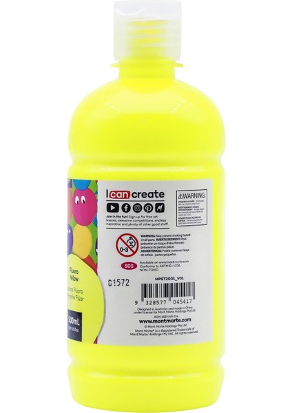 Poster Boyası 500 ml Fluoro Yellow