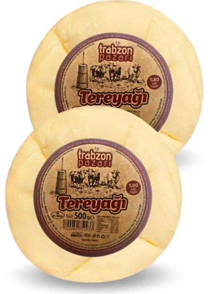 Trabzon Yöresel Az Tuzlu Tonya Tereyağı 2x500 gr