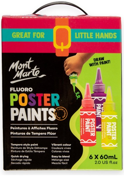 mm Fluoro Poster Boya Seti 6pc x 60 ml