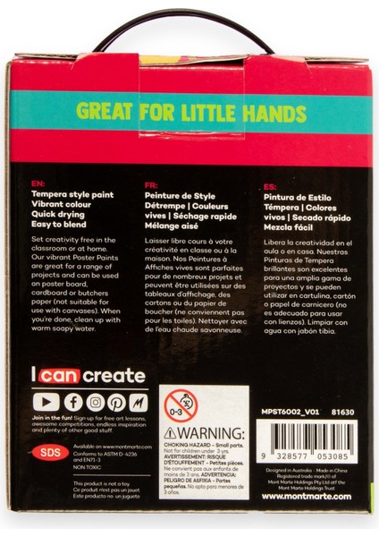 mm Fluoro Poster Boya Seti 6pc x 60 ml