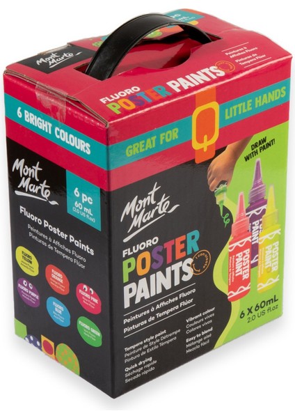 mm Fluoro Poster Boya Seti 6pc x 60 ml