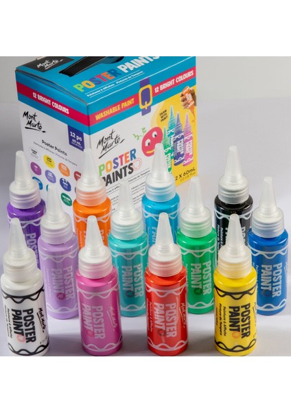 Poster Boya Seti 12PC x 60 ml
