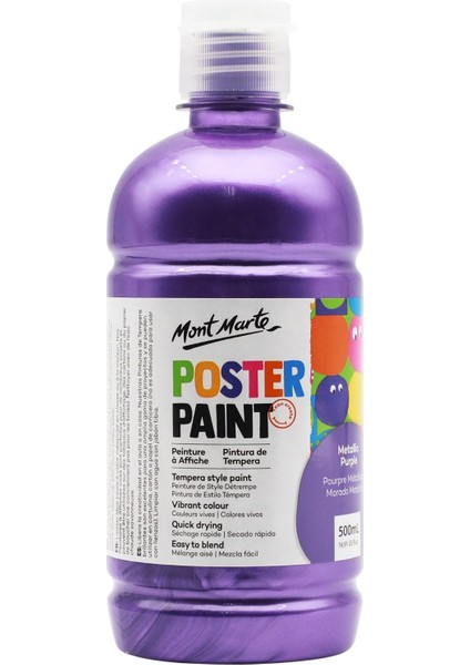 Poster Boyası 500 ml Metalllic Purple