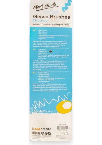 mm Gesso Fırçalar Discovery 2,4,6 No 3'lü fiyatları