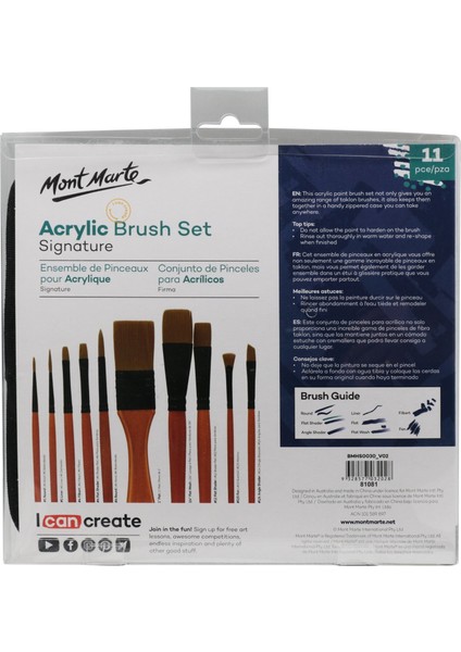 mm Çantalı Fırça Seti 11'li Akrilik Signature fiyatları