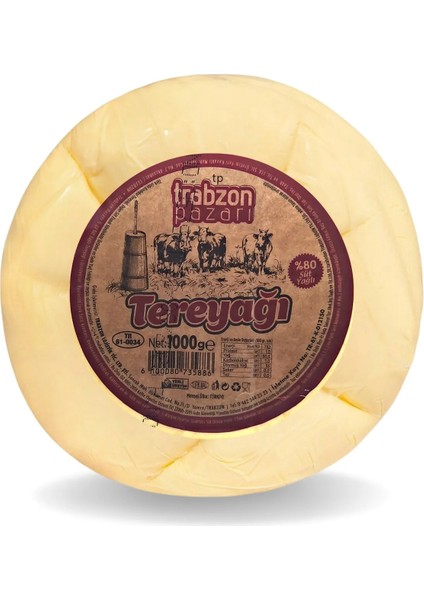 Trabzon Yöresel Az Tuzlu Tonya Tereyağı 1 kg