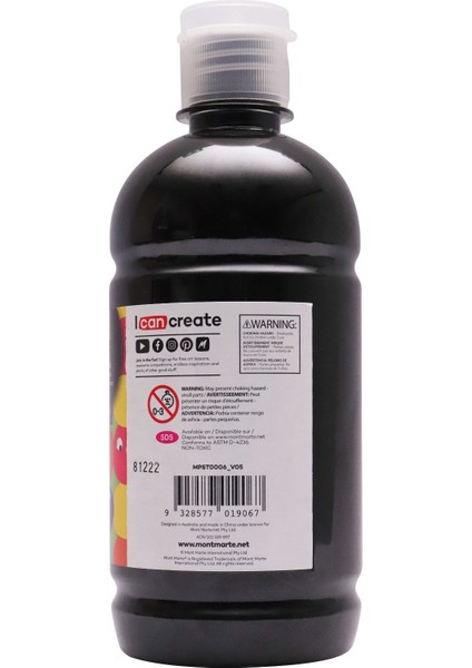 Poster Boyası 500 ml Lamp Black