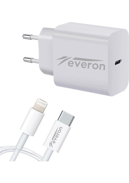 Q.c 3.4 Amper 25W Type To Lightning Şarj Aleti EVR-002