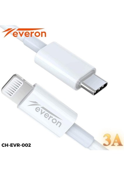 Q.c 3.4 Amper 25W Type To Lightning Şarj Aleti EVR-002