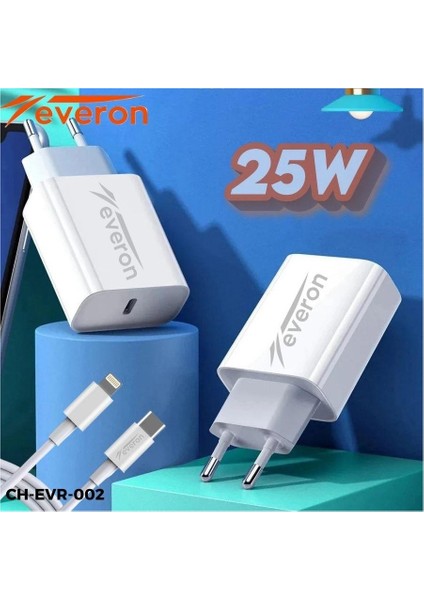 Q.c 3.4 Amper 25W Type To Lightning Şarj Aleti EVR-002