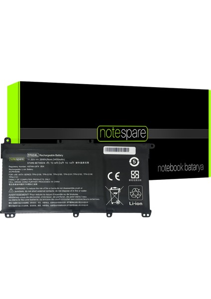 Hp ile Uyumlu TF03XL, TFO3XL, TF03041XL Notebook Batarya Pil