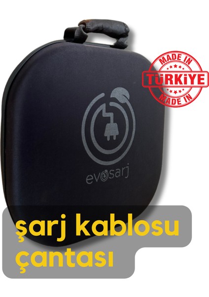 Elektrikli Araç Şarj Kablosu Çantası, Yerli Üretim, Özel Çanta, 36*34*11 cm