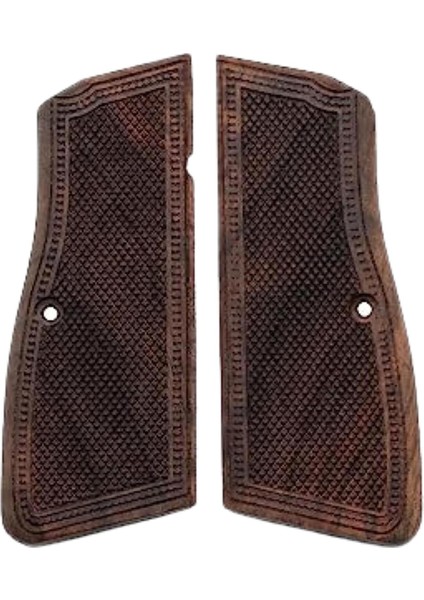 Brownıng Hp Nokta Motif Zincir Ceviz Ahşap Tabanca Kabzesi